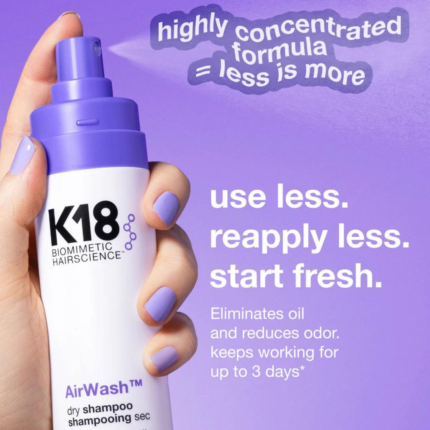 K18 AirWash Dry Shampoo 118ml